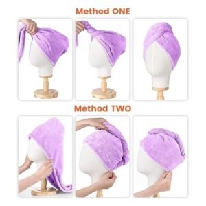 Microfiber Shower Spa Head Wrap Quick Dry Hair Towel Wrap