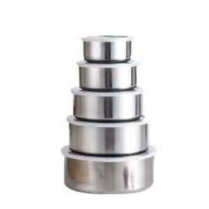Stainless Steel Food Storage Bowls 05 Set – Easy to carry