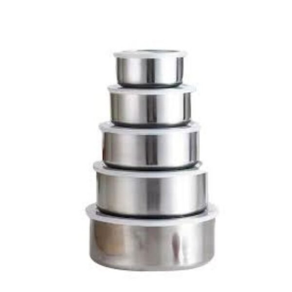 Stainless Steel Food Storage Bowls 05 Set - Easy to carry