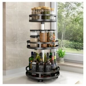 3 layer rotatable spice rack