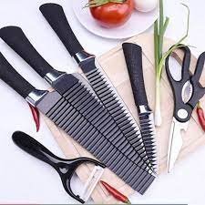 6 Pcs Non-Stick Knife Set