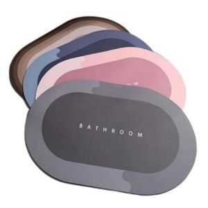 Diatomite Bath Mat (Absorbent and Non-Slip Carpet for Bathroom)