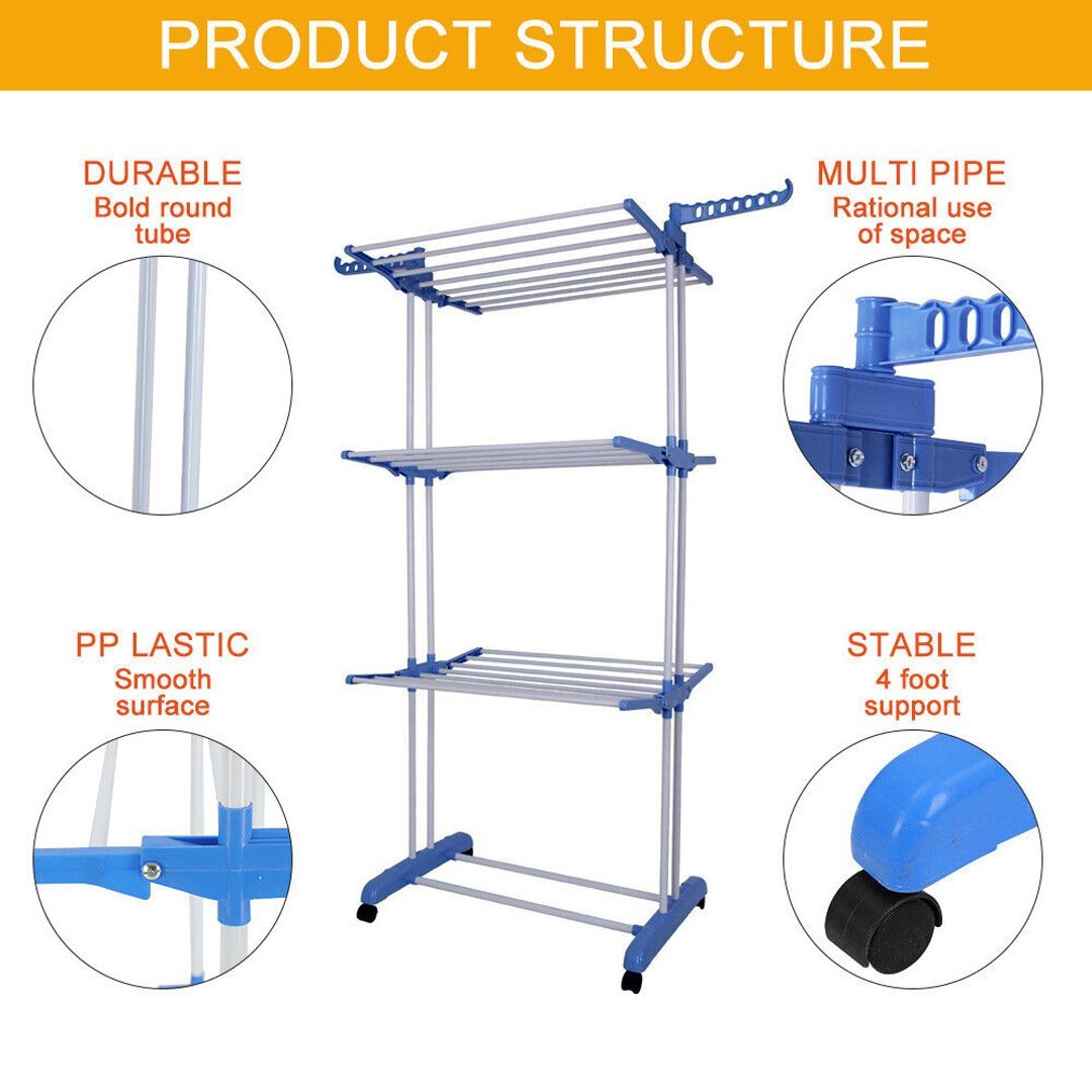Three Layers Cloth Rack