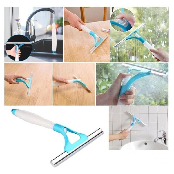 Window cleaner with spray bottle