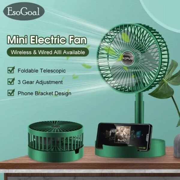 Adjustable , Foldable , Rechargeable table Fan