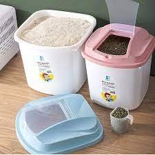 Rice Bucket Storage Container With Measuring Cup – 10kg