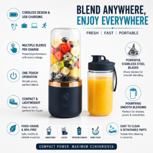 Portable Mixer Blender Smoothie Maker – 400ml