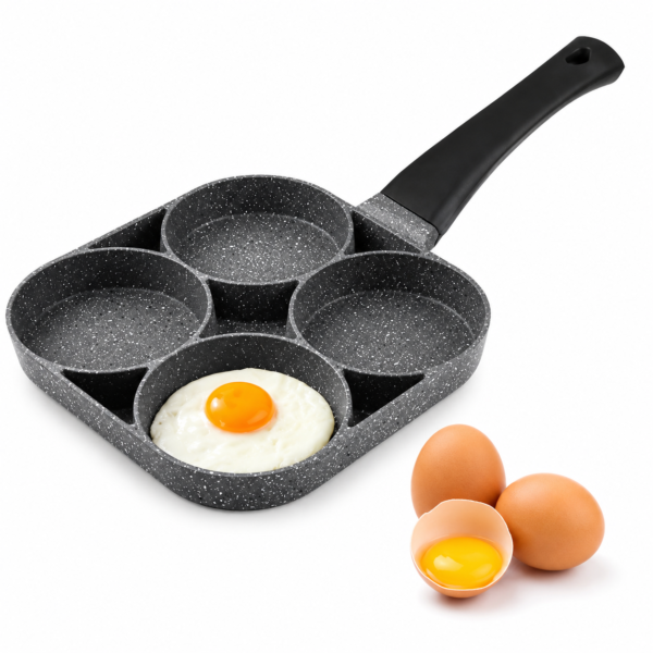 4 Hole Non-Stick Fry Pan