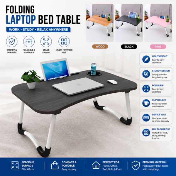 Wooden Foldable Laptop Table