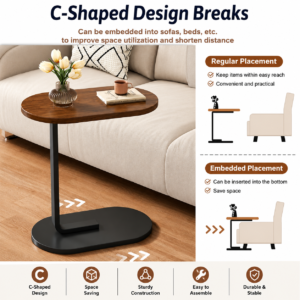 C-Shaped Side Table