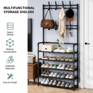 5 Tier Multifunctional Shoe Rack Organizer