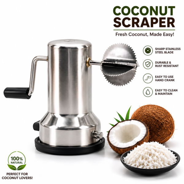 Stainless Steel Coconut Scraper