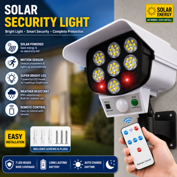 Solar Sensor Street Lamp with Remote Control