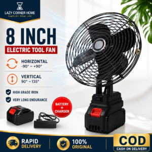 8 Inch Cordless Electric Tool Fan