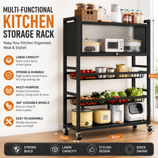 NO1 Quality Multi-Functional Kitchen Storage Rack