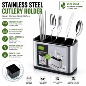 Stainless Steel Cutlery Holder