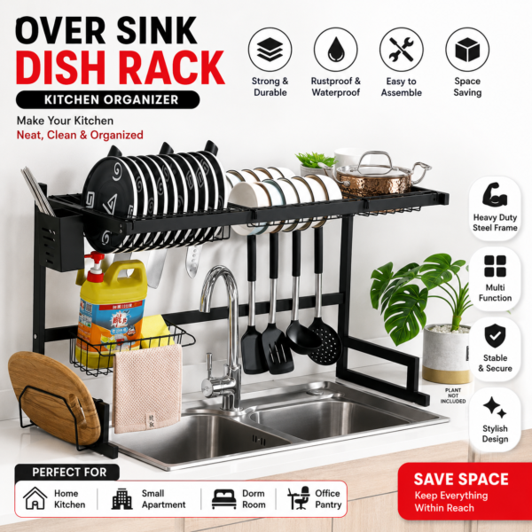 85cm Double Sink Rack