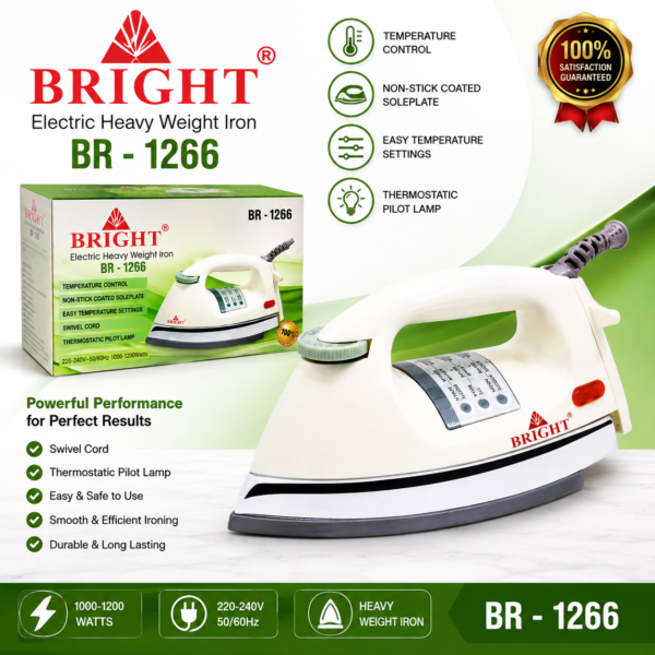 BRIGHT Electric Heavy Weight Iron