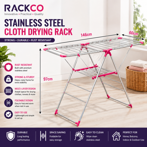 Foldable Cloth Drying Rack