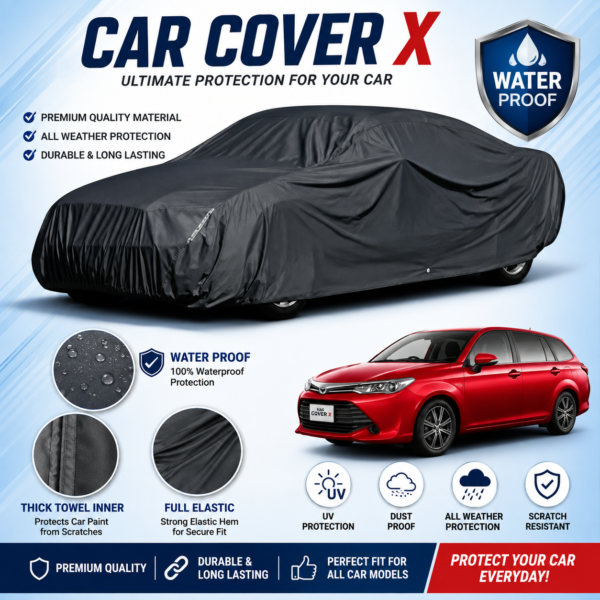 Car Cover XL Sri Lanka | Fits Premio, Axio, Corolla, Prius & More Sedans [රථ ආවරණය]